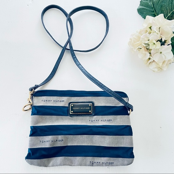 Tommy Hilfiger  crossbody blue gray - Picture 1 of 7